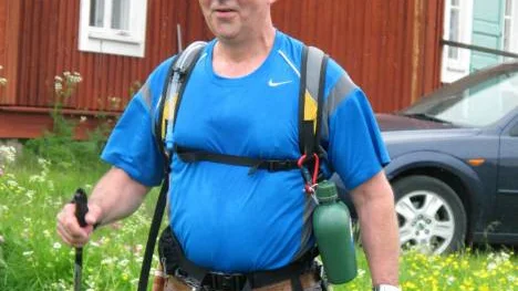 Göran Sandström, Gällivare, på marsch för sjätte gången.