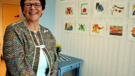 Karin Niva från Konstkollektivet har varit kursledare.