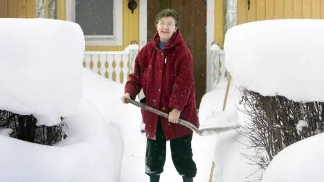 Ingrid Markström tycker att det snöar för ofta.Foto: Kurt Engström