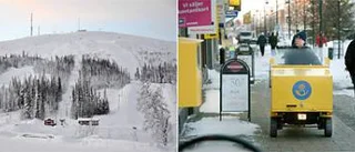 Skidåkarna backar ur...