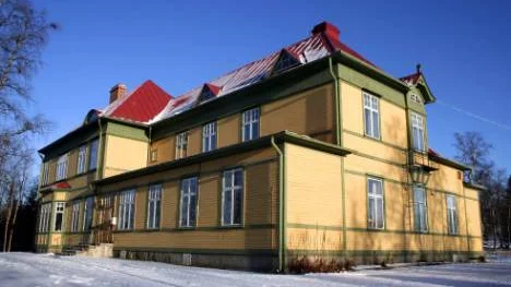 I det pampiga bolagshotellet bor LKAB:s kunder och övriga gäster flott. Det är inte officiellt vad det kostar att flytta just den byggnaden.FOTO: LKAB