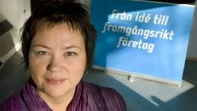 "Våga satsa", säger Christina Purnell, en av Luleås många nya företagare.FOTO: Göran Ström