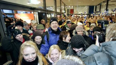 Premären för Ikea i Haparanda - nära nog ett kaos. FOTO: Pär Bäckström