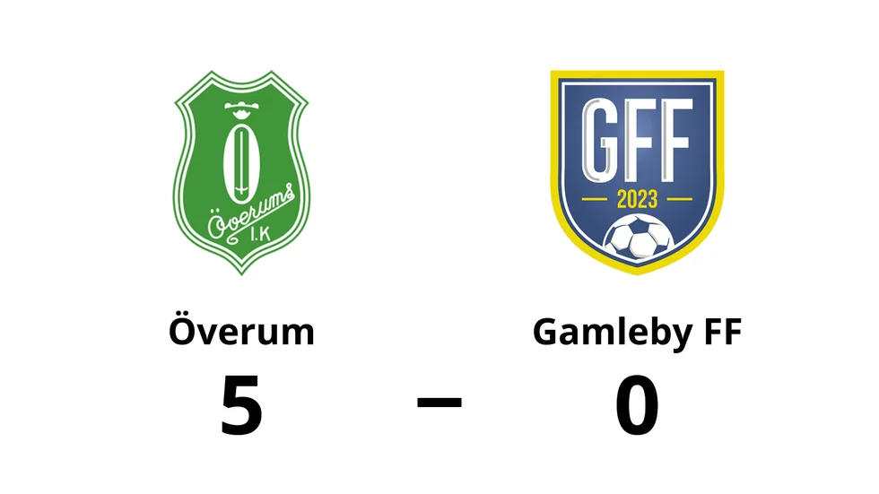 Överums IK vann mot Gamleby FF