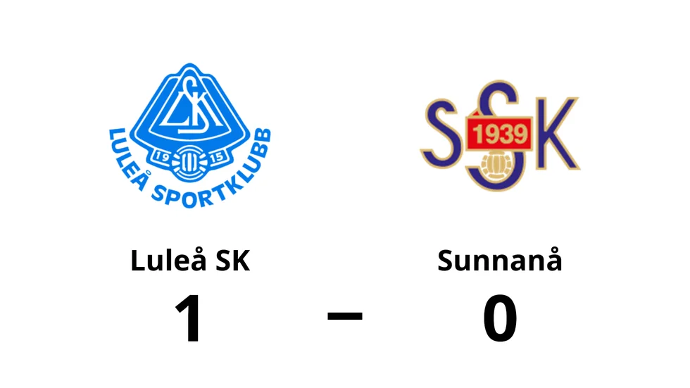 Luleå SK vann mot Sunnanå SK