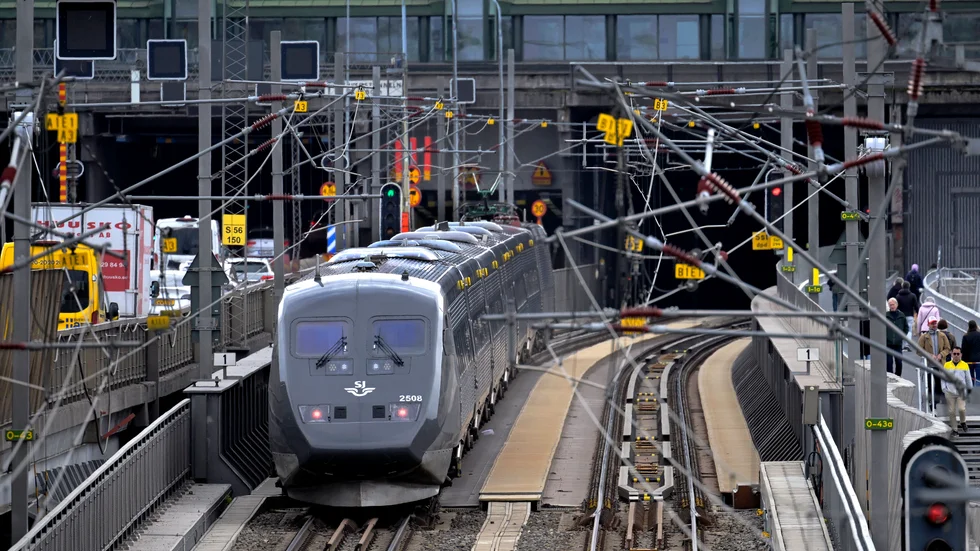 Det var stopp i tågtrafiken efter ett elfel i Stockholms central på tisdagen. Arkivbild.