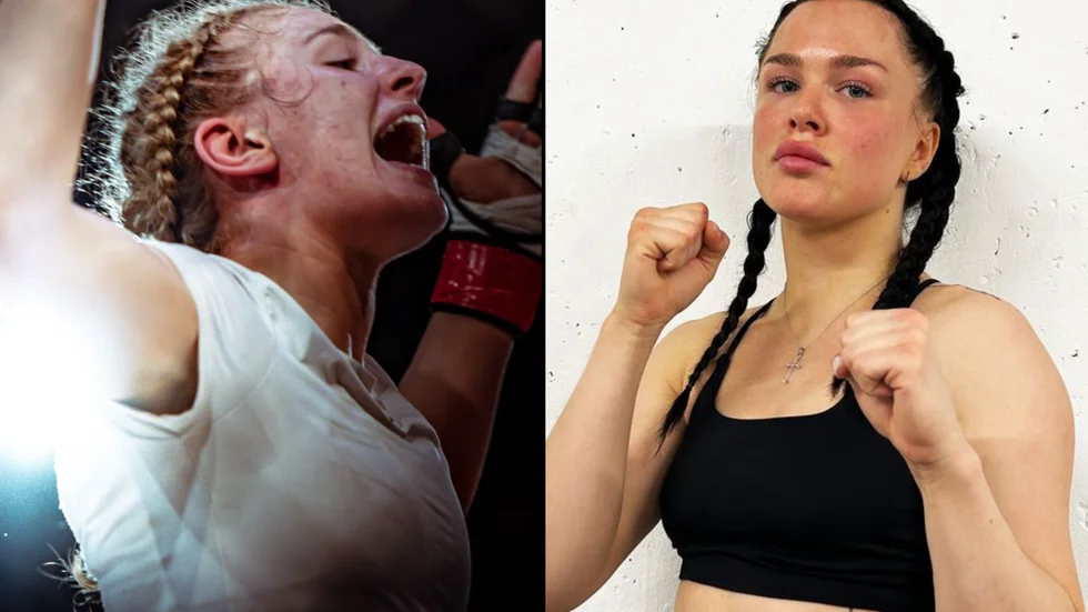 Astrid Vikgren (vänster) och Nova Bergman från Luleå tävlar i Battle of Botnia.