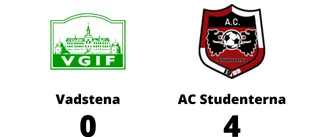 Vadstena föll mot AC Studenterna med 0-4