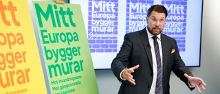 SD:s valparoll presenterad: "Mitt Europa bygger murar"