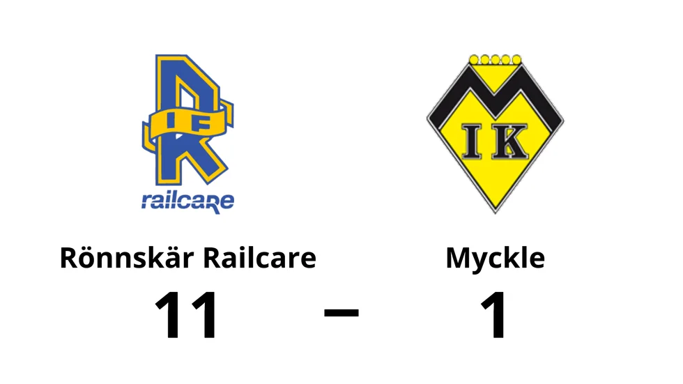 Rönnskär Railcare IF vann mot Myckle IK