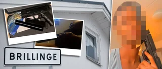 Här poserar 19-åringen med vapen – dagarna före mordet
