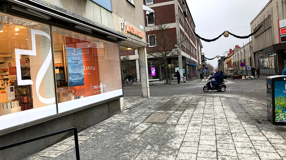 Platsen där mordförsöket ägde rum natten till i lördags.