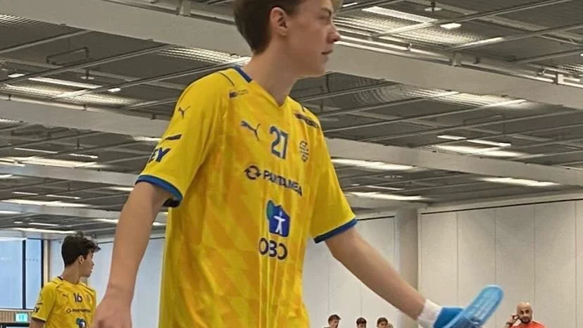 Vilgot Kronstrand gjorde mål i sin landslagsdebut.