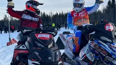 Elise Jonsson och Holly Vesterlund är två av Bygdiljum motorklubbs segrare i Arctic cup.
