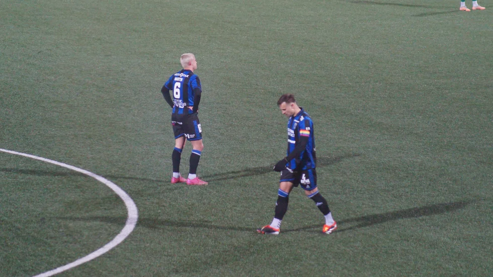Michael Martin och Henrik Castegren deppar efter 0-0 mot Brage. 