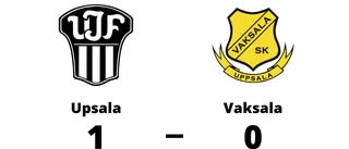 Vaksala föll mot Upsala med 0-1