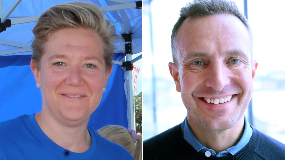 Marianne Hennel och Tomas Tobé (M). 