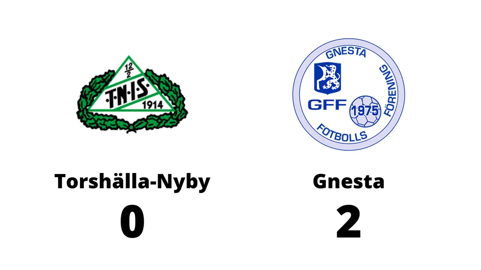Torshälla-Nyby IS förlorade mot Gnesta