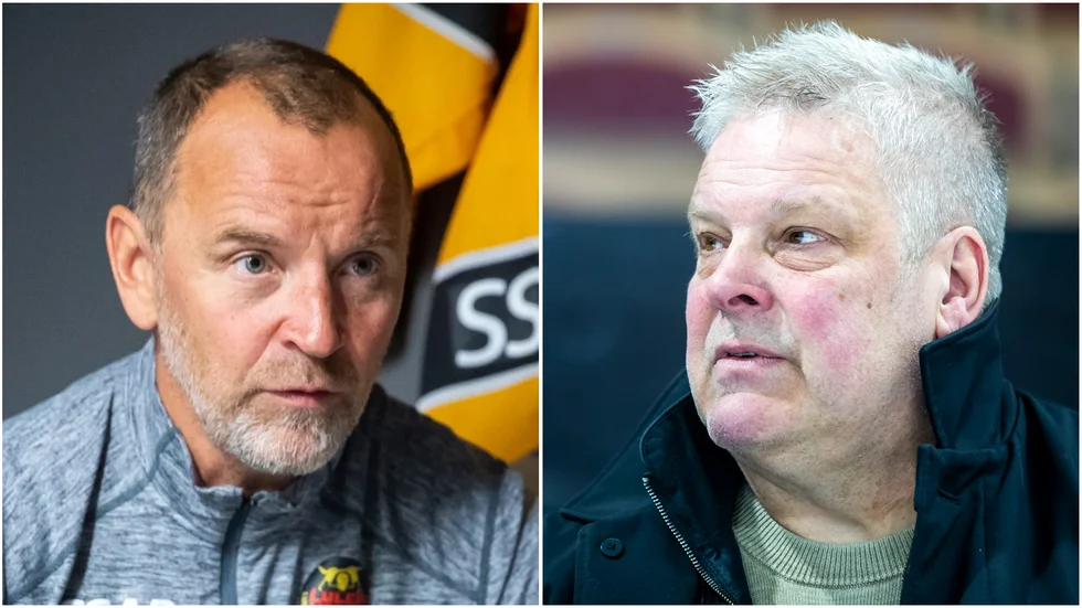 Thomas "Bulan" Berglund och nye sportchefen Thomas Fröberg.