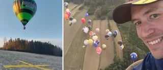 Höjdrädde Andreas är bäst i Sverige – på att flyga luftballong