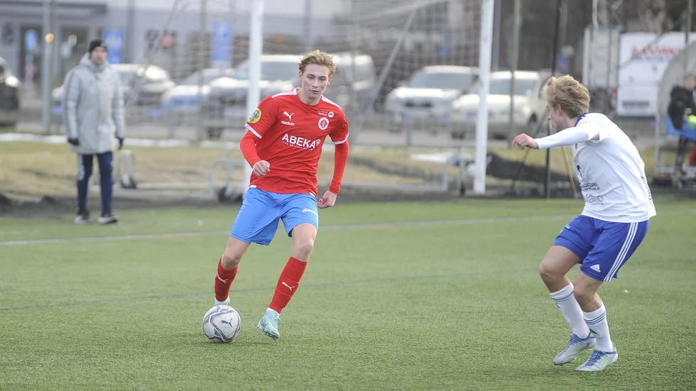 Lukas Selander gjorde ett av målen i cupmatchen.