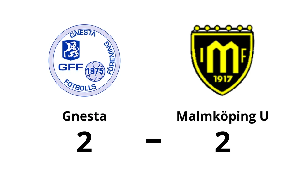 Gnesta spelade lika mot Malmköping U
