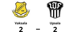 Vaksala i ledning i halvtid - men tappade segern mot Upsala
