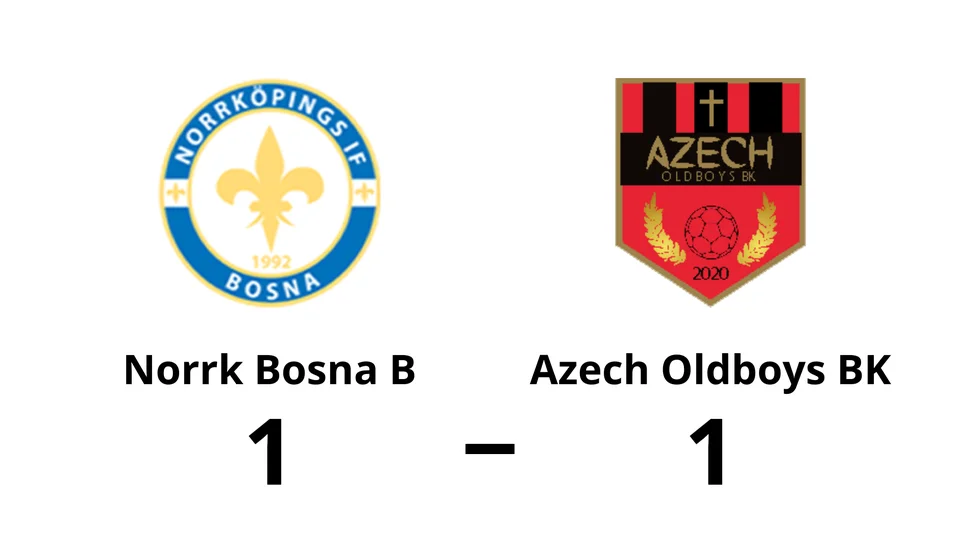 Norrköpings IF Bosna B spelade lika mot Azech Oldboys BK