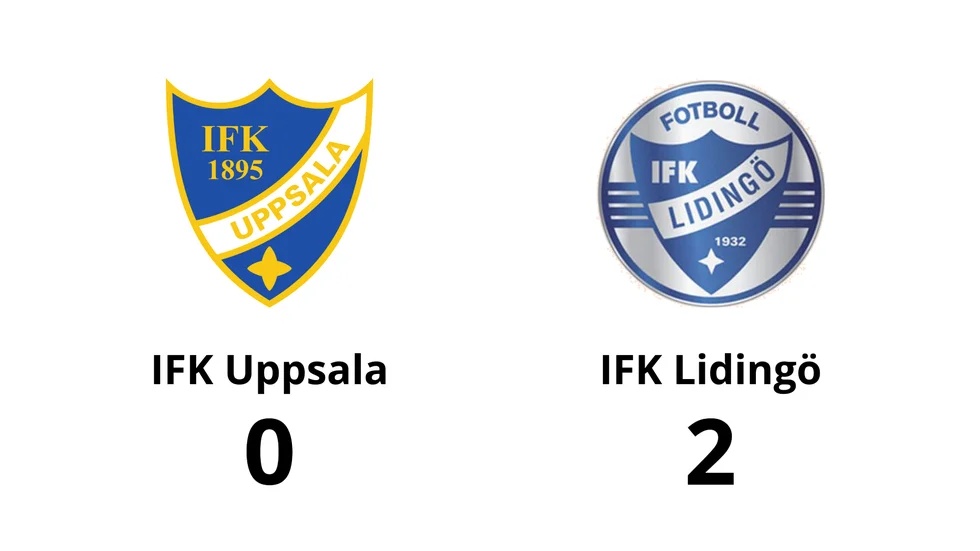 IFK Uppsala förlorade mot IFK Lidingö FK