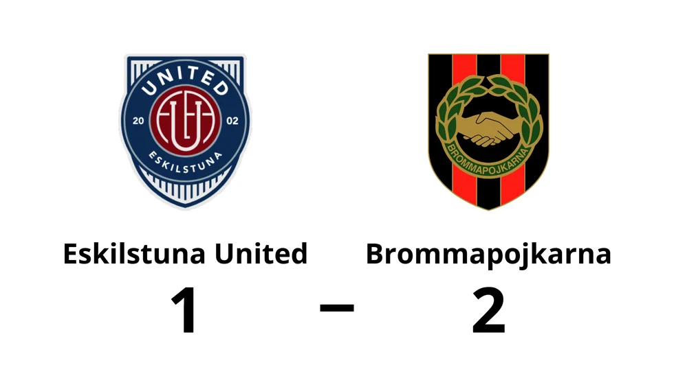 Eskilstuna United DFF förlorade mot Brommapojkarna