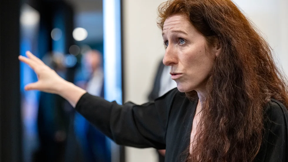 Lise Klaveness, ordförande i Norges fotbollsförbund. Arkivbild.
