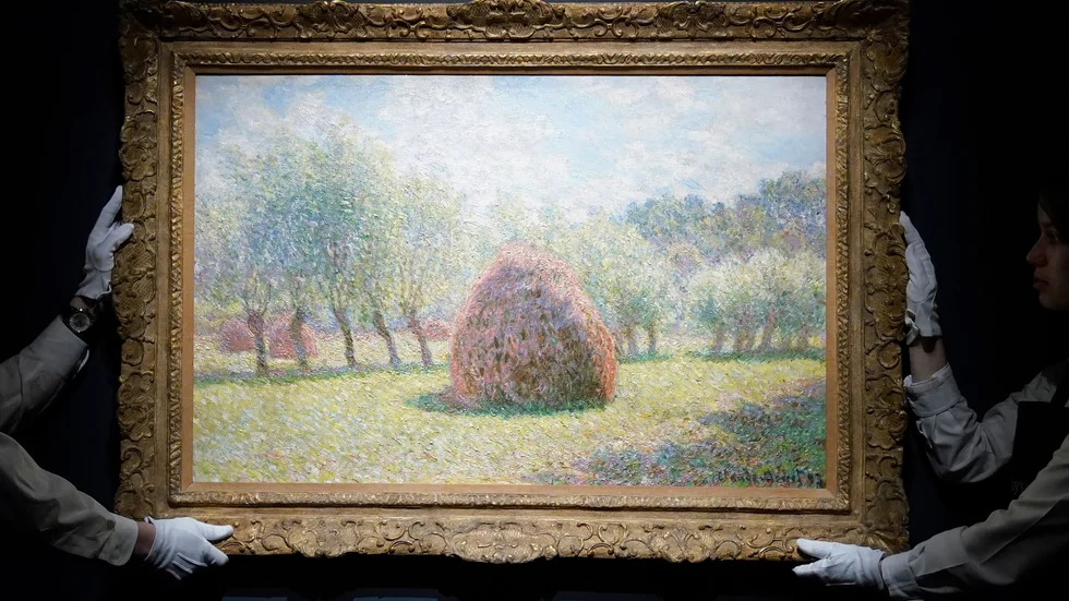 Ljus, skugga, färg och rörelse i Claude Monets avbildning av en höstack från 1893.