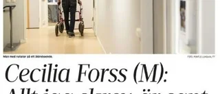Forss skapar onödig oro bland äldre   