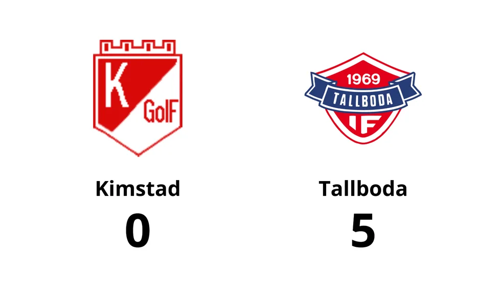 Kimstad GoIF förlorade mot Tallboda IF