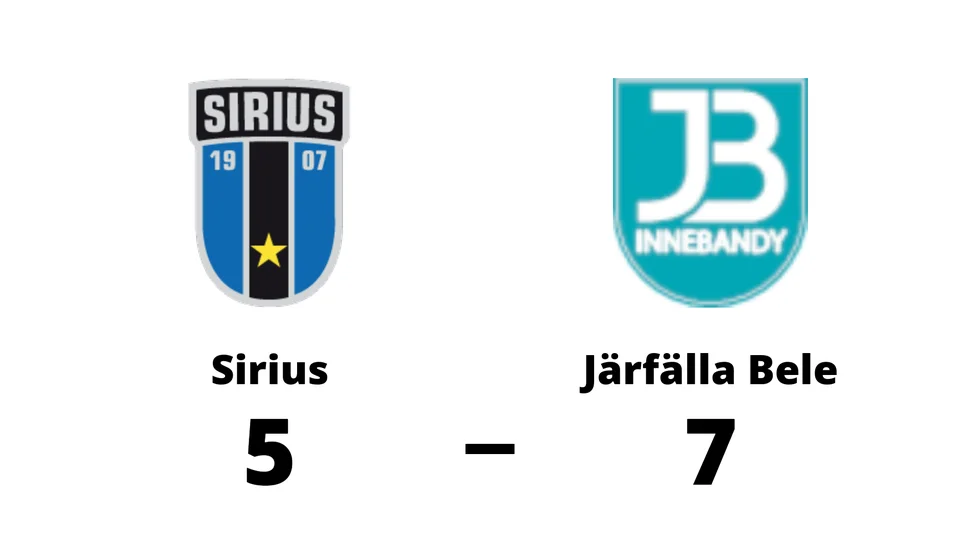 IK Sirius IBK förlorade mot Järfälla Bele IBF
