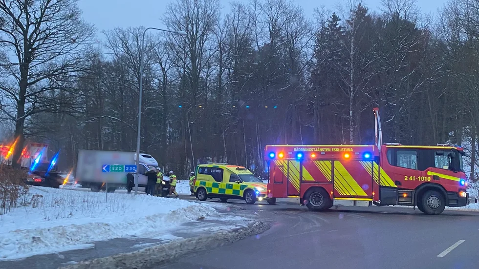 En olycka inträffade på torsdagsmorgonen i Vilsta industriområde.