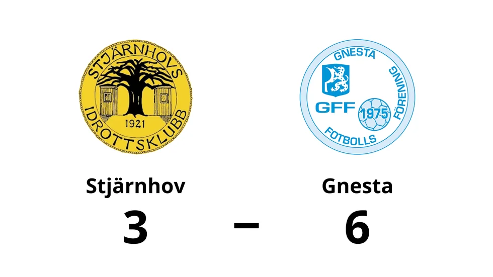 Stjärnhovs IK förlorade mot Gnesta FF