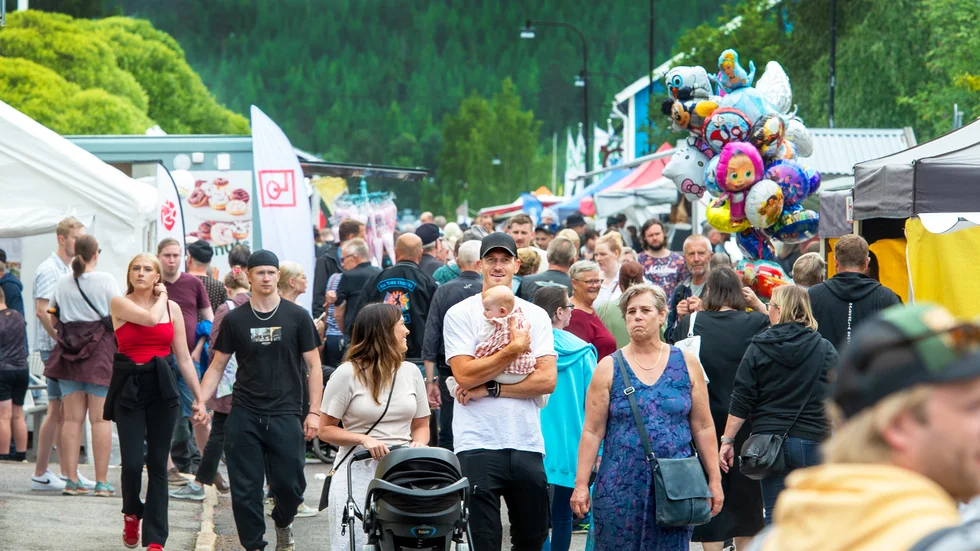 I Överkalix pågick den traditionsenliga marknaden.