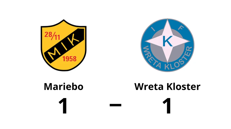 Mariebo spelade lika mot IFK Wreta Kloster