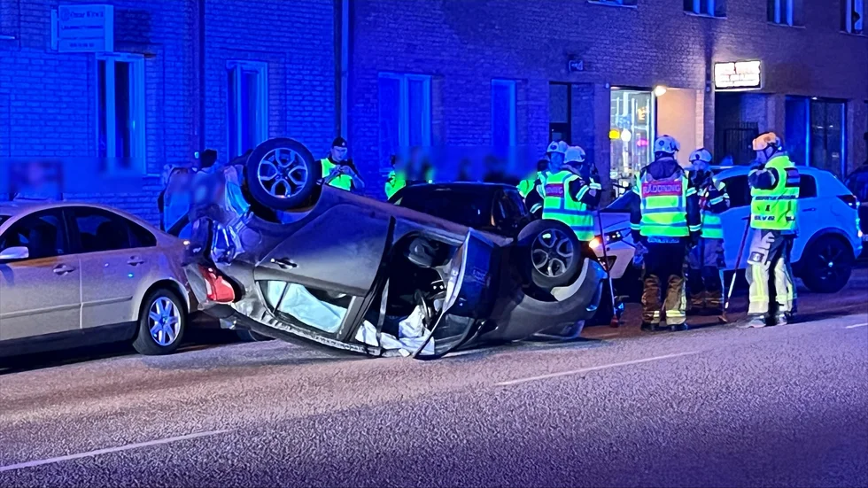 Under fredagskvällen inträffade en olycka på Kungsvägen i Eskilstuna.