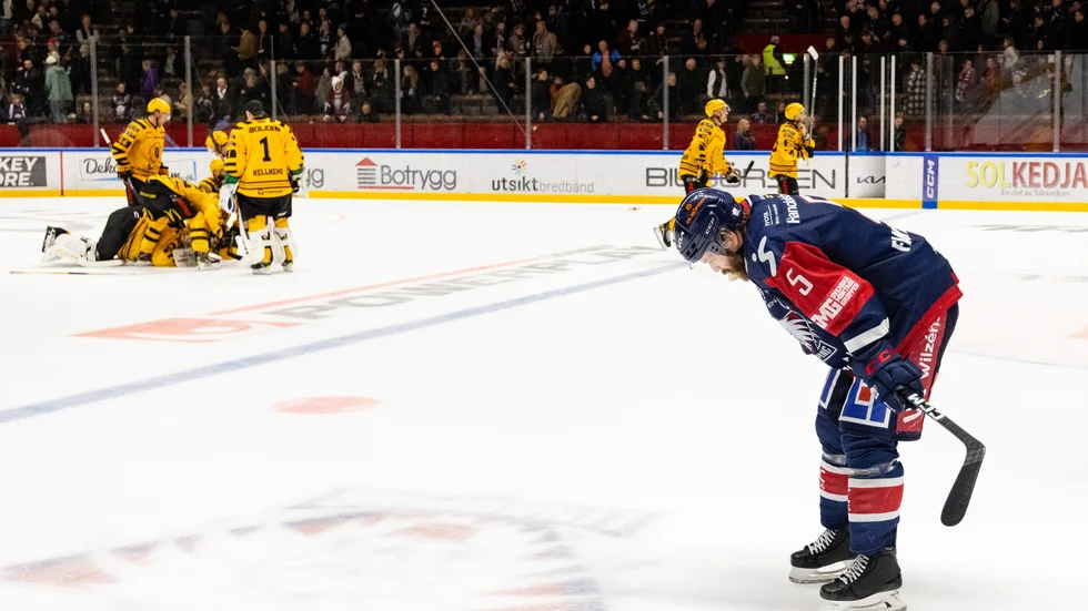 Oscar Fantenberg deppade efter Skellefteås avgörande.