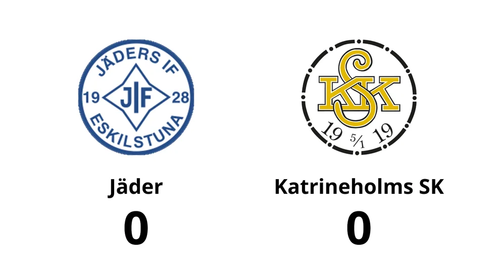 Jäders IF spelade lika mot Katrineholms SK FK