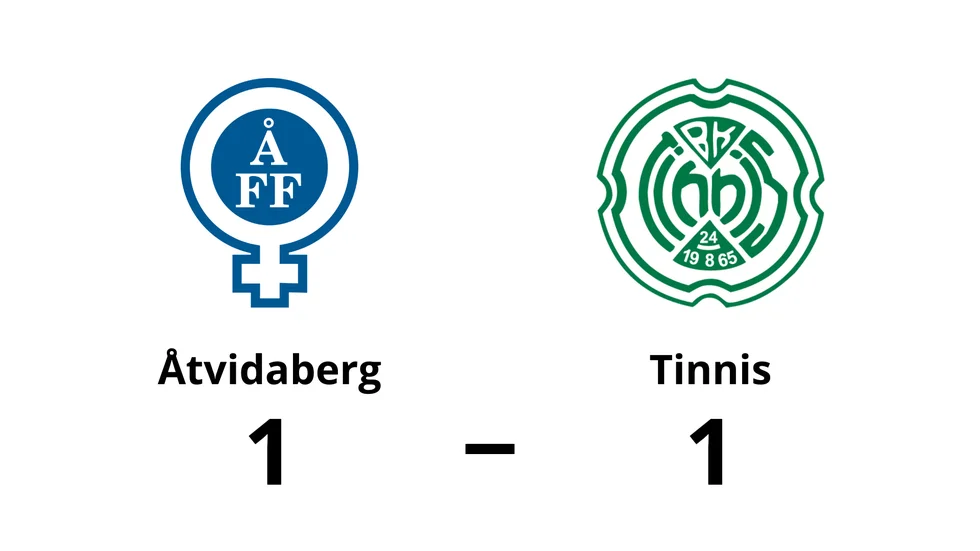 Åtvidabergs FF spelade lika mot Linköping BK Tinnis