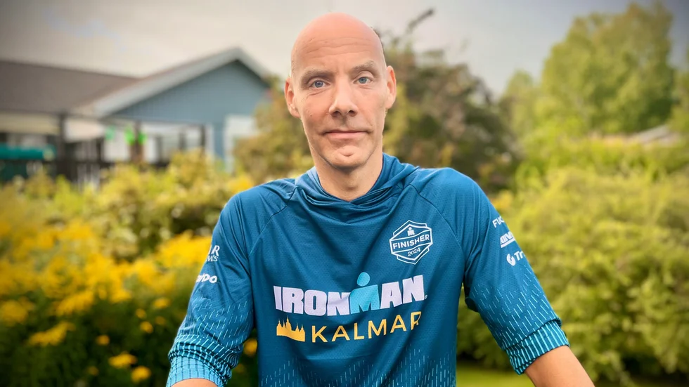 Mikael Bergsland kunde i helgen nå sitt mål om att klara Ironman på under tio timmar.