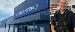 Polis söker man i 20-30-årsåldern efter rånet vid Elgiganten