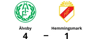 Älvsby vann klart mot Hemmingsmark på Älvåkra IP