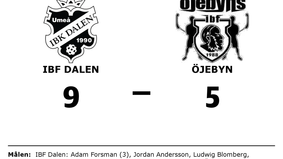 IBF Dalen vann mot Öjebyn