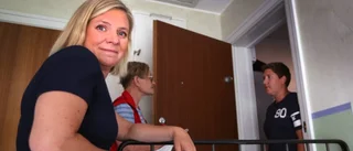 Finansministern knackade på i Visby