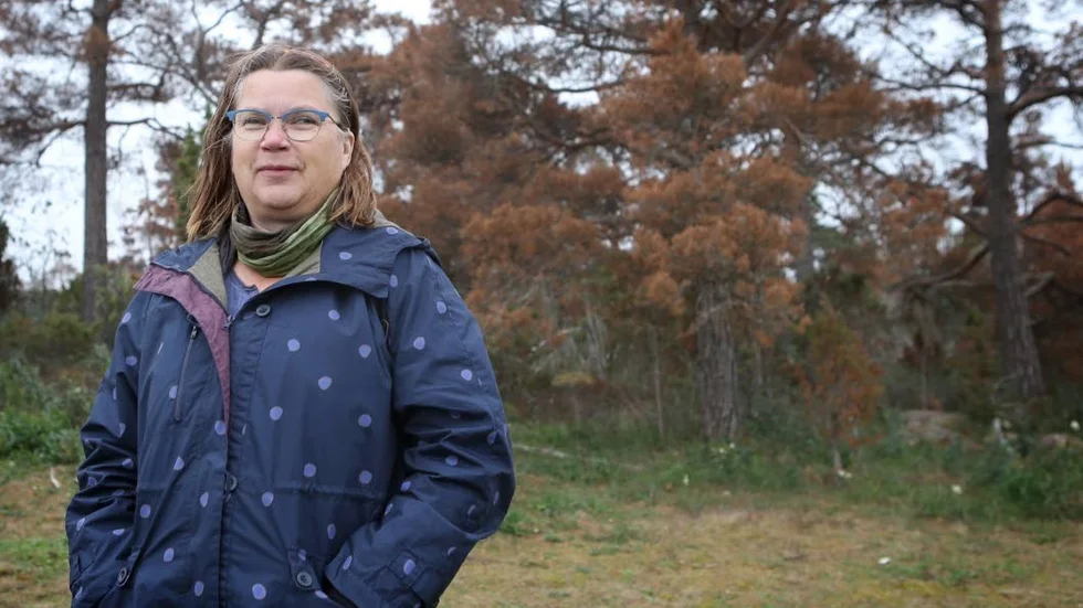 Markgägaren Eva Gahnström tror att det finns en naturlig förklaring och lägger ingen skuld på stenbrytningen.