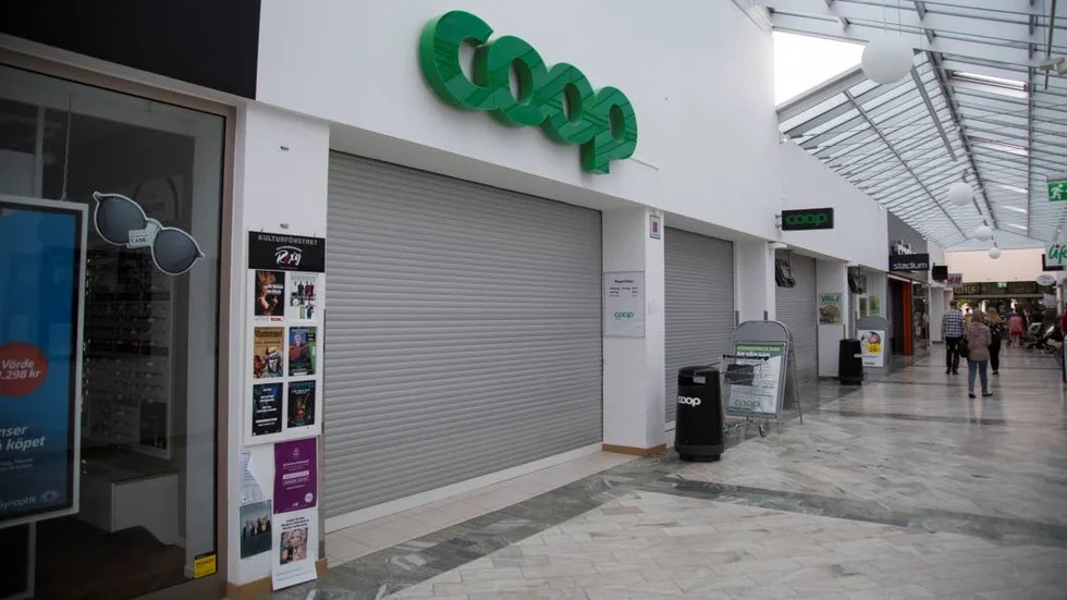 Coop på Östercentrum var en av butikerna som fick stänga.